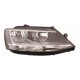 Volkswagen Jetta 2011-2014 Black Inner Halogen Head Lamp Unit Driver Side